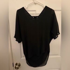 Lost April flowy top with back design